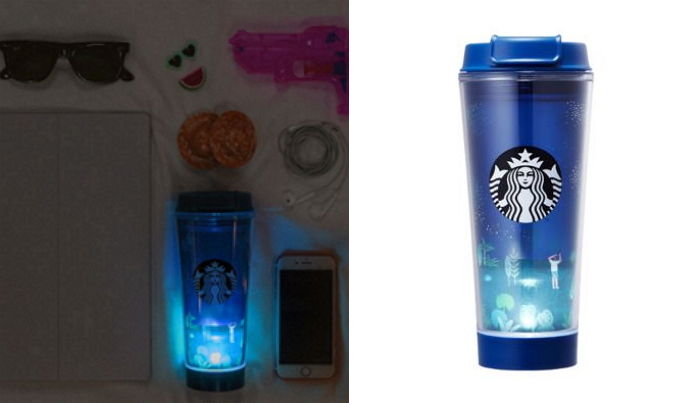 스위치 켜면 3분간 ‘영롱’하게 빛나는 스벅 여름 한정판 ‘LED 텀블러’