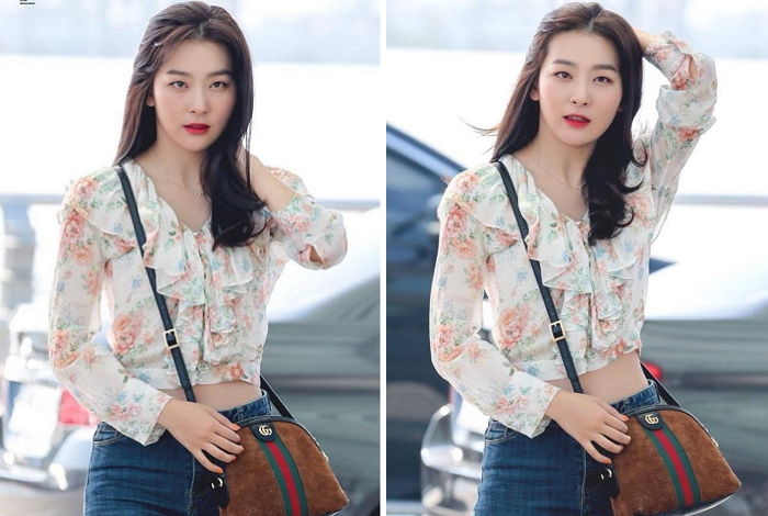 ‘허리라인’ 드러내는 패션으로 레전드 비주얼 뽐낸 레드벨벳 슬기