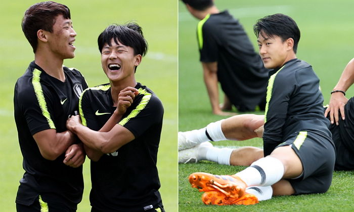 형들과 있을 때 제일 환한 표정 짓는 한국 대표팀 ‘막내’ 이승우 ‘뽀시래기’ 비주얼
