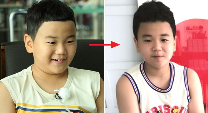 짜파구리 끊고 폭풍 다이어트로 볼살 ‘쏙’ 빠진 윤후 근황