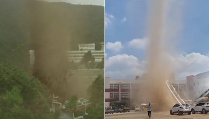 ‘신과 함께’ 모래 폭풍 연상시키는 이틀 전 포항 초등학교 실제 상황