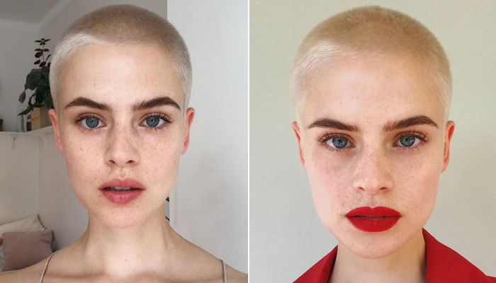 ‘삭발의 정석’ 보여주며 한여름 긴 머리 시원하게 밀고 싶게 만드는 모델