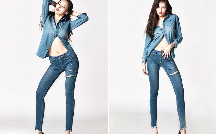 청남방 ‘단추’ 하나만 채우고 가슴골 아슬아슬하게 드러낸 ‘패왕색’ 현아