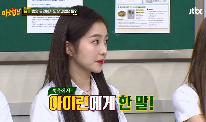 북한 측 관계자가 레드벨벳 아이린 보고 처음 뱉은 말