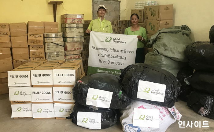 굿네이버스, 라오스 홍수 피해지역에 ‘5만불’ 규모 긴급 구호 착수