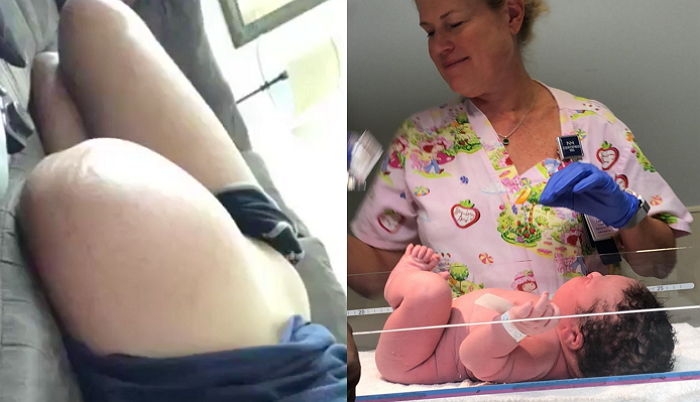 ‘5.1kg’ 초우량아 출산한 엄마가 공개한 ‘만삭’ 사진