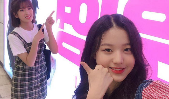 팬들이 선물한 ‘지하철 광고’ 직접 인증하러 간 ‘프듀48’ 장원영X안유진