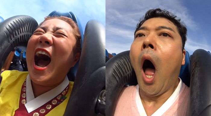 ‘90도 수직낙하’하는 지옥의 롤러코스터 맛보고 ‘얼굴 포기’한 무지개 회원들