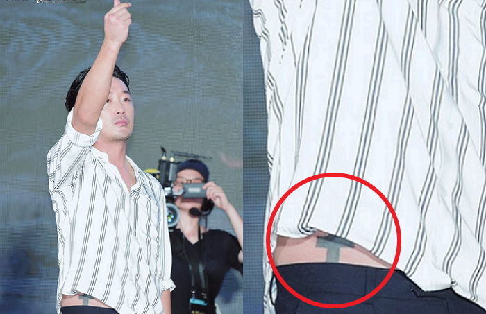 볼록한 배에 있는 ‘타투’ 깜짝 공개(?)한 ‘신과함께2’ 하정우