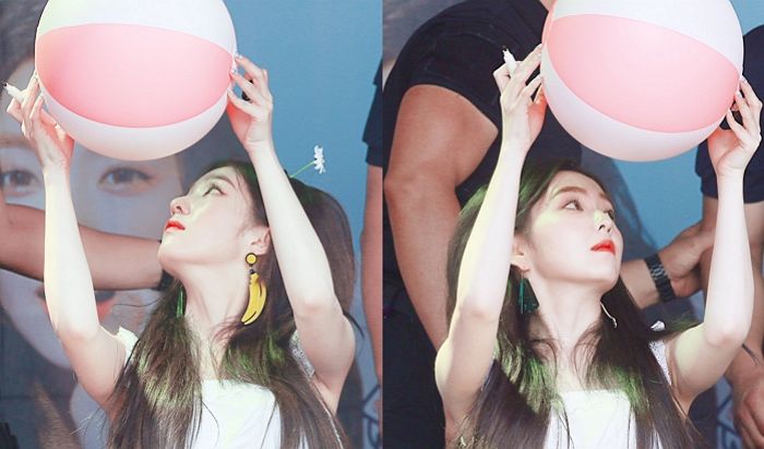 고개 바짝 치켜든 ‘굴욕 각도’서도 살아남은 아이린