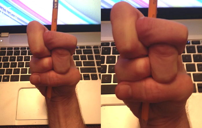 “가능하신 분 찾습니다” 한 남성이 공개한 독특한 ‘연필 잡기’ 인증샷