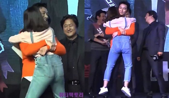 영화 시사회 온 팬 번쩍 들어올려 ‘둥가둥가’ 해준 주지훈