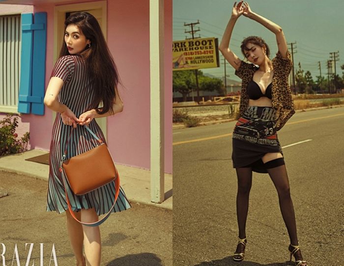 새 화보서 ‘검은색 속옷’입고 ‘대체불가’ 섹시미 뽐낸 현아