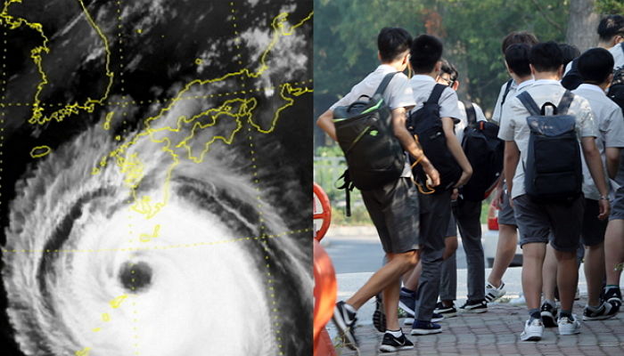 “우리도 태풍 무서워요” 초·중까지만 내려진 휴교 명령에 고등학생들이 보인 반응