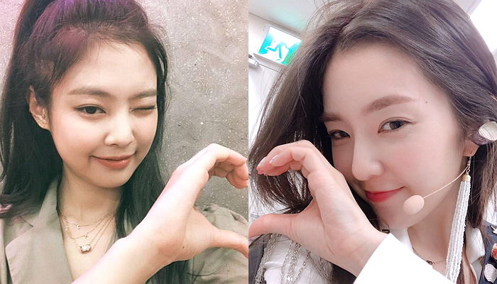 최근 아이돌들 사이서 유행하고 있는 ‘반쪽 하트’ 포즈