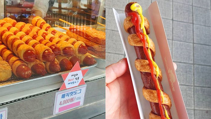 팔뚝만한 소시지에 달달 페스츄리빵 돌돌 말린 역대급 ‘매직핫도그’