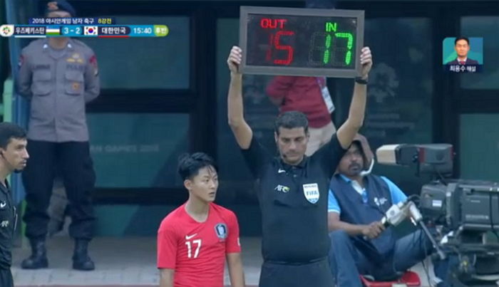 후반 15분, ‘재역전’ 노리는 한국 대표팀 이승우 ‘교체 투입’