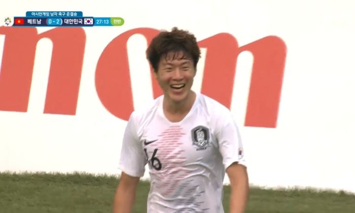 ‘결승행 티켓’ 걸린 한국vs베트남 전반 종료···한국 2대0 리드