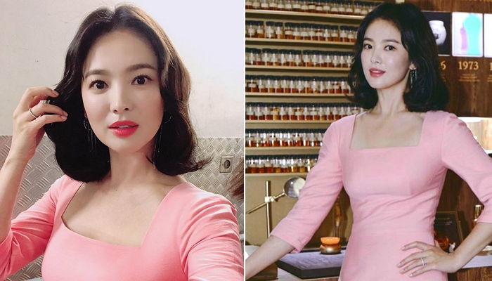 핑크빛 드레스 입고 ‘역대급’ 청순 비주얼 뽐낸 송혜교