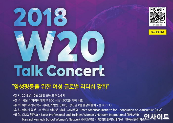 이화여대, 양성평등 위한 G20 여성경제정상회담 ‘W20’ 주최
