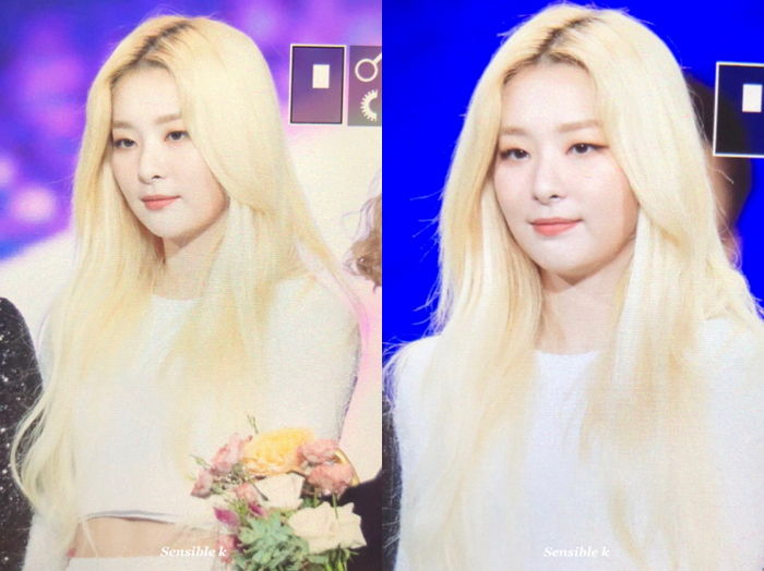 ‘순백색 크롭탑+금발 머리’로 물오른 ‘요정 미모’ 뽐낸 슬기