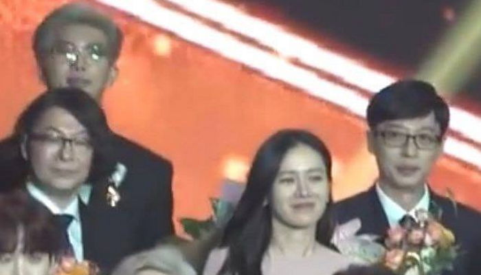 브이 포즈 취하는 방탄 RM 보고 그대로 따라 하는 ‘세젤귀’ 유재석