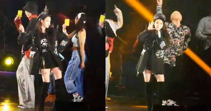 콘서트서 신곡 ‘삐삐’ 무대 처음 공개한 어제자 아이유