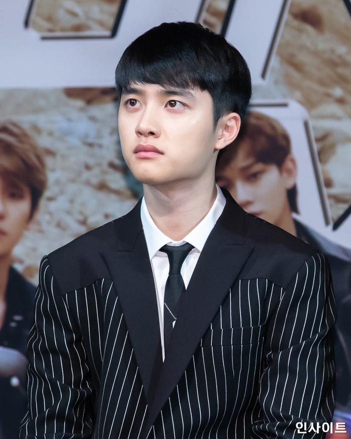 엑소(exo) 디오가 1일 오후 서울 삼성동 코엑스 아티움에서 열린 정규 5집 'DON'T MESS UP MY TEMPO'(돈트 메스 업 마이 템포) 발매 기념 음감회에 참석해 포즈를 취하고 있다. / 사진=고대현 기자 daehyun@