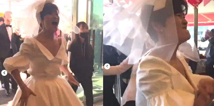 오늘(3일) 결혼식서 ‘점핑슈즈’ 신고 막춤 추며 ‘신부입장’하는 김혜선