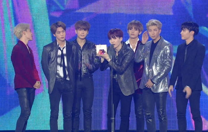 2018 MGA서 ‘올해의 가수·디지털 앨범’ 대상 2관왕 차지한 방탄소년단