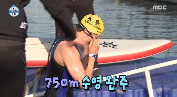 처음 나간 ‘철인3종경기’에서 순식간에 사람들 제치고 ‘수영 2위’ 한 성훈