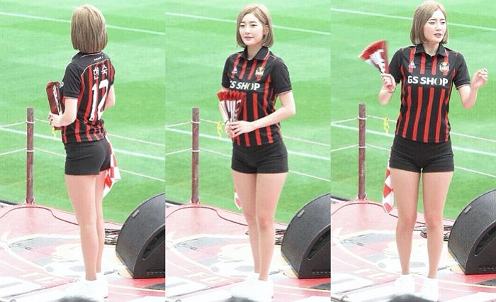 FC서울 치어리딩 중 음악소리에 화들짝 놀라는 ‘귀염뽀짝’ 서현숙