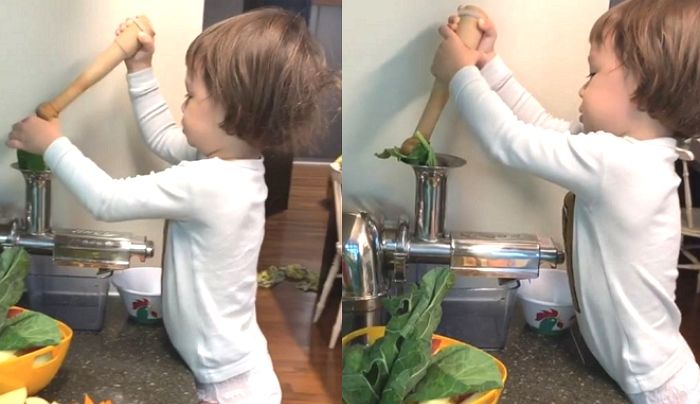 아빠 샘해밍턴 줄 ‘건강 주스’ 직접 만드는 ‘똑똑이’ 윌리엄