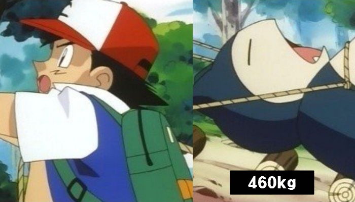 포켓몬스터의 주인공 ‘지우’가 사실은 엄청난 괴력의 소유자라는 증거