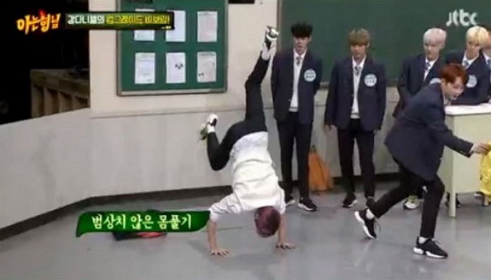 180cm 기럭지 자랑하며 완벽 ‘비보잉’ 선보인 ‘춤신춤왕’ 강다니엘