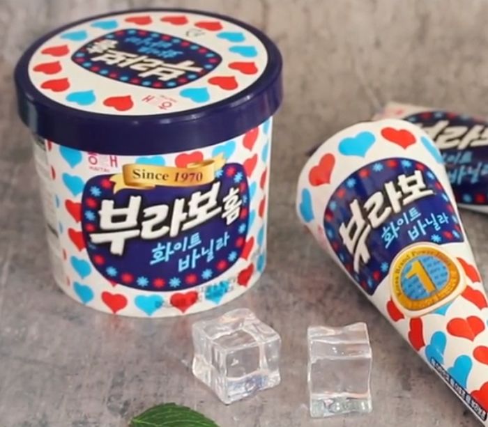 큰통에 담겨 아빠 숟가락으로 마음껏 퍼먹을 수 있는 ‘부라보홈’ 출시됐다