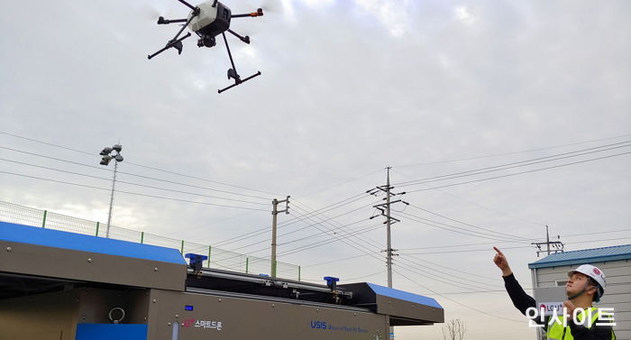 “해냈다!” 드론으로 가스배관망 실시간 감시 시연 성공한 LG유플러스
