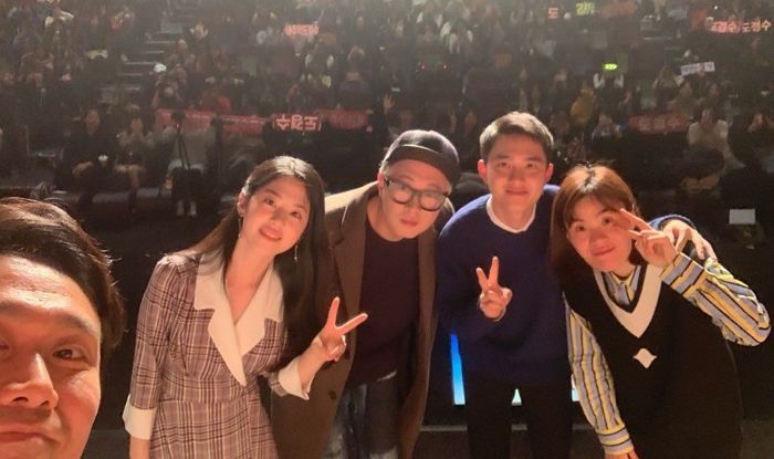 박지선이 단체사진 촬영서 빠져주려고 하자 손 내밀며 챙겨준 ‘다정보스’ 도경수