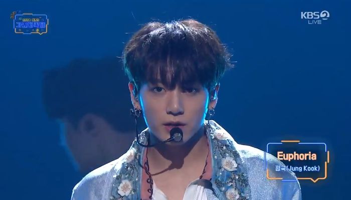 ‘라이브+퍼포먼스’로 무대 압살한 어제자 정국 ‘유포리아’ 무대