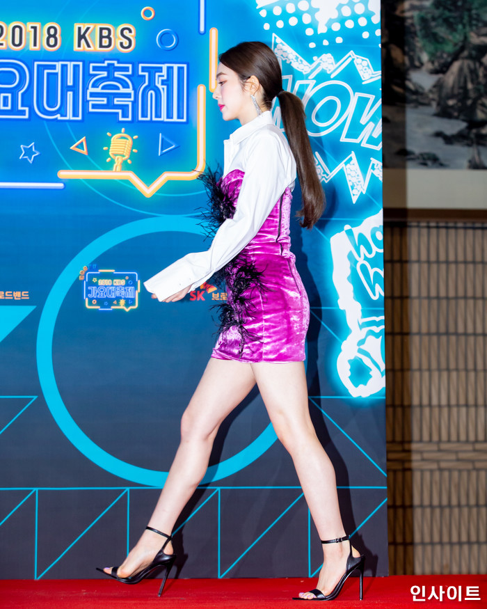 레드벨벳 아이린이 28일 오후 서울 여의도 KBS홀에서 열린 '2018 KBS 가요대축제' 시상식에 참석해 레드카펫을 밟고 있다. / 사진=고대현 기자 daehyun@