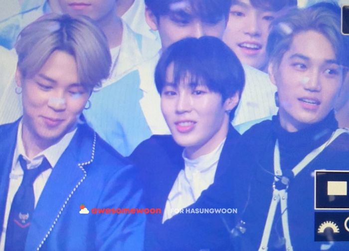 ‘가요대제전’서 한시도 안떨어지고 꽁냥댄 ‘절친’ 지민X하성운X카이