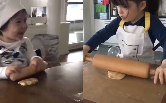 반죽해야 하는데 누나 나은이만 바라보는 ‘누나 바보’ 건후