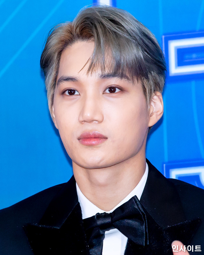 엑소 카이가 28일 오후 서울 여의도 KBS홀에서 열린 '2018 KBS 가요대축제' 시상식에 참석해 레드카펫을 밟고 있다. / 사진=고대현 기자 daehyun@