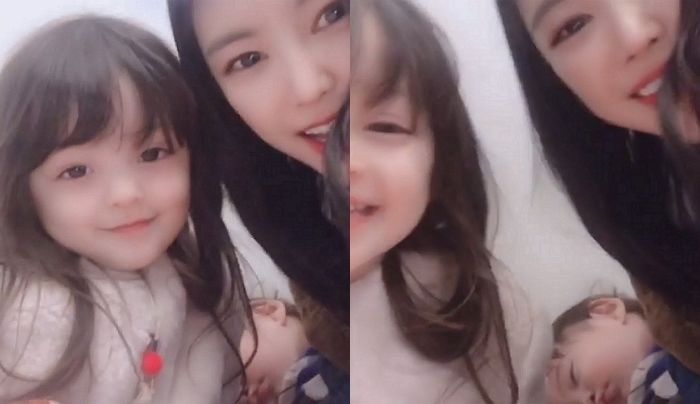 셀카 찍는 예쁜 누나들 옆에서 ‘새근새근’ 잠들어 버린 ‘아기 천사’ 건후