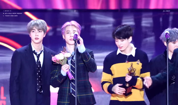 마이크 높아서 낑낑 대다 ‘쪼꼬미’ 지민이 생각해낸 ‘신박한’(?) 방법