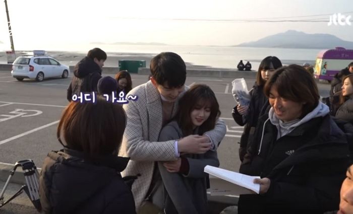 촬영 전 연습할 때도 꼭 달라붙어 스킨십하는 윤균상X김유정