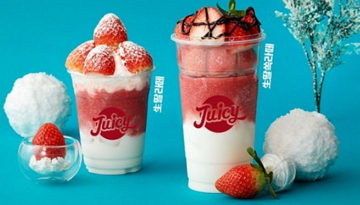 쥬씨, 톡톡 터지는 과육 그대로 ‘생딸기 주스’ 100만잔 판매 돌파