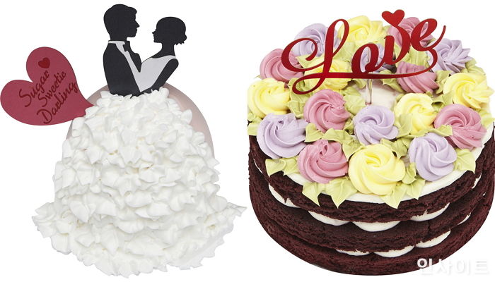 신세계푸드가 밸런타인데이 앞두고 선보인 로맨틱한 케이크 13종