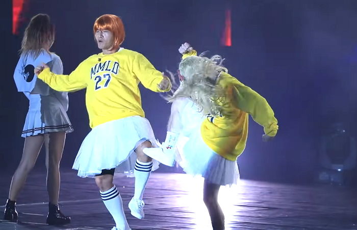 ‘썸녀’ 송지효 옆에서 걸그룹 분장하고 ‘대굴욕’ 당한 김종국