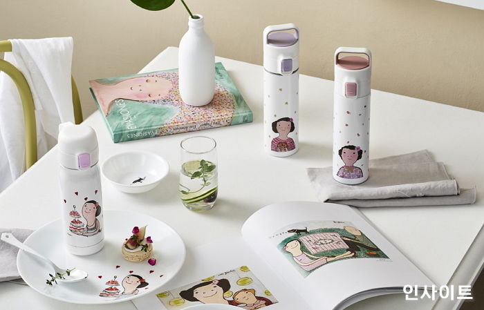 코렐 코디네이츠, 4가지 작품 담은 ‘에바 알머슨 아트 텀블러’ 출시